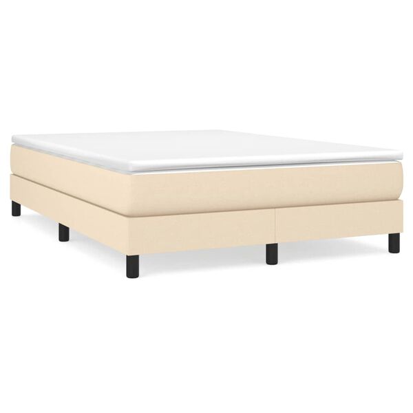 vidaXL &Kappa;&rho;&epsilon;&beta;ά&tau;&iota; Boxspring &mu;&epsilon; &Sigma;&tau;&rho;ώ&mu;&alpha; &Kappa;&rho;&epsilon;&mu; 160x200 &epsilon;&kappa;. &Upsilon;&phi;&alpha;&sigma;&mu;ά&tau;&iota;&nu;&omicron;