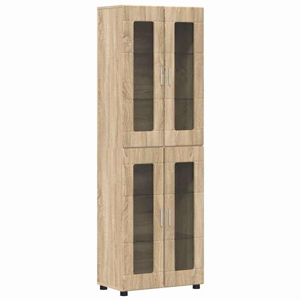 vidaXL Highboard &Delta;&rho;ύ&sigmaf; Sonoma 60 x 35 x 182 &epsilon;&kappa;. &Epsilon;&pi;&epsilon;&xi;&epsilon;&rho;&gamma;&alpha;&sigma;&mu;έ&nu;&omicron; &xi;ύ&lambda;&omicron;