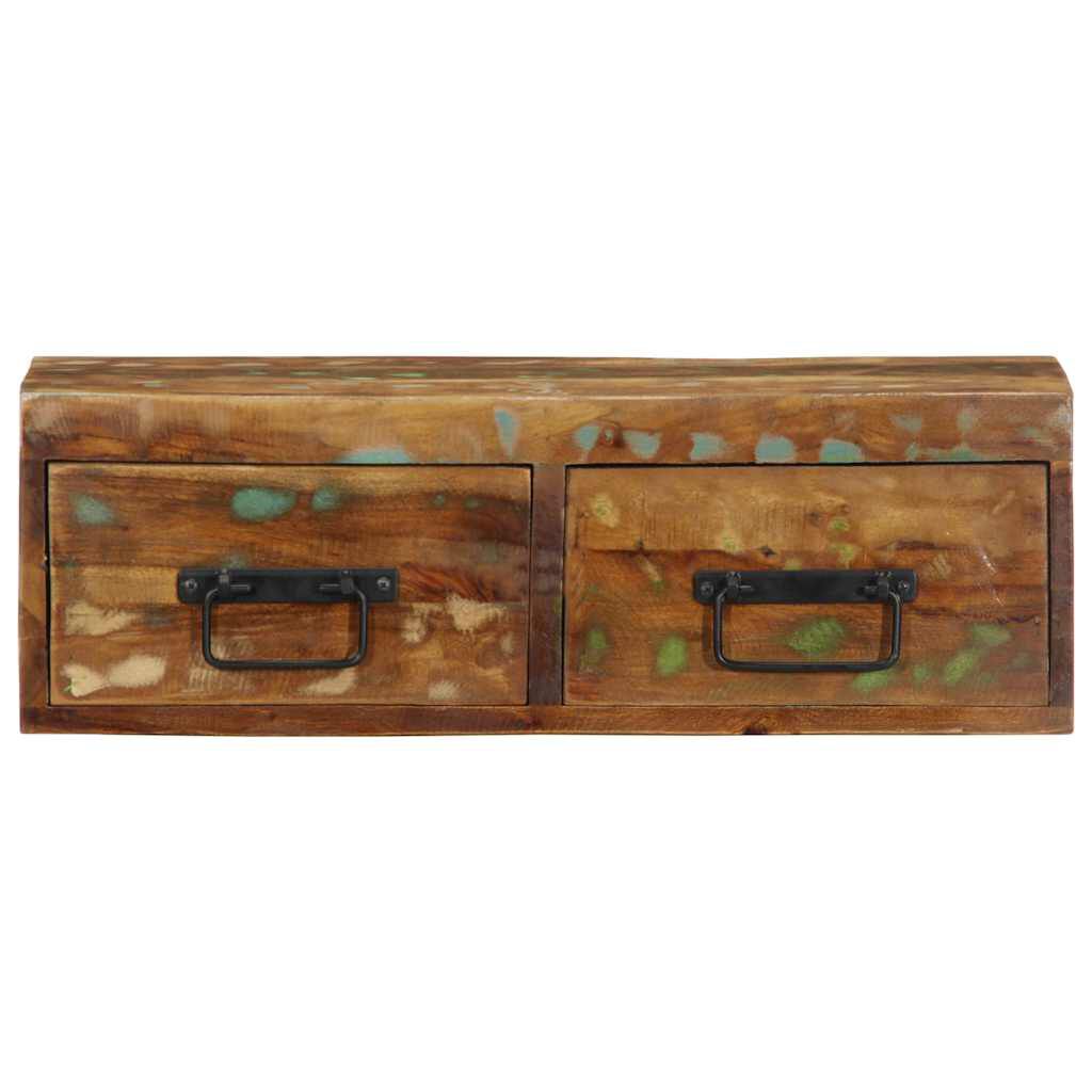 vidaXL Επίτοιχο ντουλάπι τηλεόρασης 60x30x19cm Ξύλο μασίφ αναγεννημένο