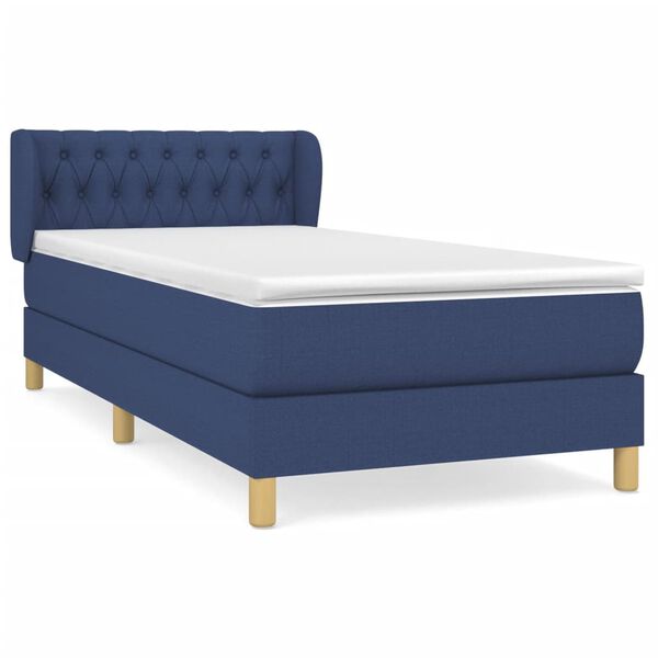 vidaXL &Kappa;&rho;&epsilon;&beta;ά&tau;&iota; Boxspring &mu;&epsilon; &Sigma;&tau;&rho;ώ&mu;&alpha; &Mu;&pi;&lambda;&epsilon; 90x190 &epsilon;&kappa;.&Upsilon;&phi;&alpha;&sigma;&mu;ά&tau;&iota;&nu;&omicron;