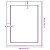 vidaXL Ράφι Τοίχου Ανοιχτό Καφέ 40x50x(2-4)εκ. Επεξ. Μασίφ Ξύλο Δρυός