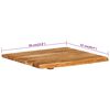 vidaXL Πάγκος Μπάνιου 58x52x2,5 εκ. από Μασίφ Ξύλο Ακακίας