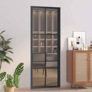 vidaXL &Epsilon;&sigma;&omega;&tau;&epsilon;&rho;&iota;&kappa;ή &Pi;ό&rho;&tau;&alpha; 76x201,5 &epsilon;&kappa;. &Mu;&alpha;ύ&rho;&eta; ESG &Gamma;&upsilon;&alpha;&lambda;ί &kappa;&alpha;&iota; &Alpha;&lambda;&omicron;&upsilon;&mu;ί&nu;&iota;&omicron;