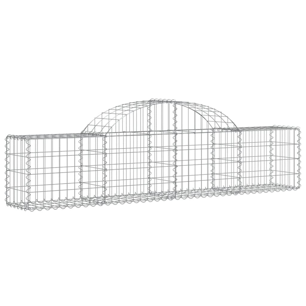 vidaXL Συρματοκιβώτια Τοξωτά 25 τεμ. 200x30x40/60 εκ. Γαλβαν. Ατσάλι