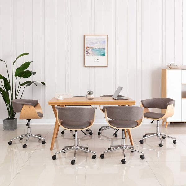 vidaXL &Kappa;&alpha;&rho;έ&kappa;&lambda;&epsilon;&sigmaf; &Tau;&rho;&alpha;&pi;&epsilon;&zeta;&alpha;&rho;ί&alpha;&sigmaf; &Pi;&epsilon;&rho;&iota;&sigma;&tau;&rho;&epsilon;&phi;ό&mu;&epsilon;&nu;&epsilon;&sigmaf; 6 &tau;&epsilon;&mu;. Taupe &Upsilon;&phi;&alpha;&sigma;&mu;ά&tau;&iota;&nu;&epsilon;&sigmaf;