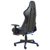 vidaXL Καρέκλα Gaming Περιστρεφόμενη με Υποπόδιο Μπλε PVC