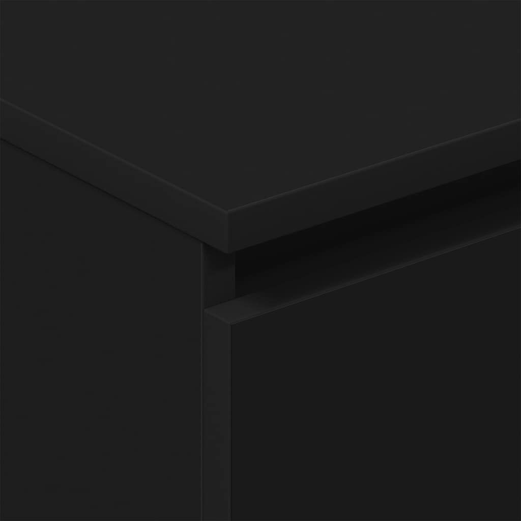 vidaXL Συρταριέρα Μαύρη 60 x 35 x 98,5 εκ. από Επεξεργασμένο Ξύλο