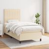 vidaXL &Kappa;&rho;&epsilon;&beta;ά&tau;&iota; Boxspring &mu;&epsilon; &Sigma;&tau;&rho;ώ&mu;&alpha; &Kappa;&rho;&epsilon;&mu; 90x190 &epsilon;&kappa;.&Upsilon;&phi;&alpha;&sigma;&mu;ά&tau;&iota;&nu;&omicron;