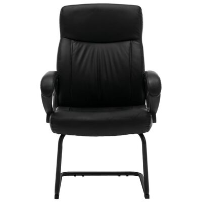 vidaXL Καρέκλα Γραφείου «Πρόβολος» Μαύρη από Συνθετικό Δέρμα