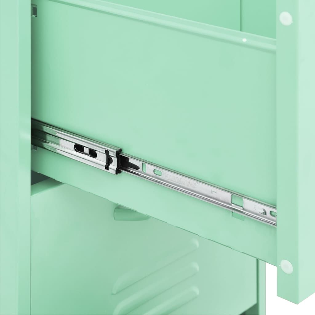 vidaXL Ντουλάπι Αποθήκευσης Xρώμα Mέντας 42,5x35x101,5 εκ. από Ατσάλι