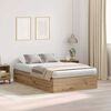 vidaXL Σκελετός Κρεβατιού artisan δρυς 120 x 200 cm Επεξεργασμένο ξύλο