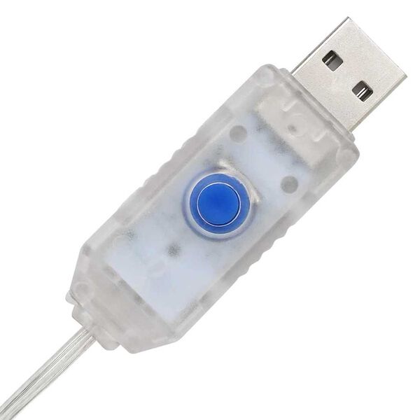 vidaXL Χριστουγεννιάτικο Δέντρο με 240 LED Μπλε 180 cm Ακρυλικό