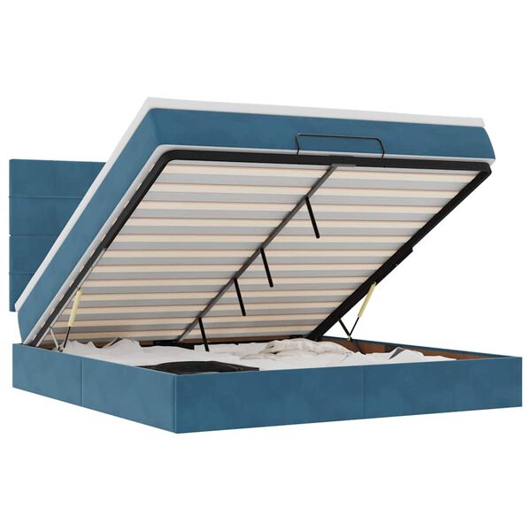 vidaXL &Omicron;&theta;&omega;&mu;&alpha;&nu;&iota;&kappa;ό &kappa;&rho;&epsilon;&beta;ά&tau;&iota; &mu;&epsilon; &sigma;&tau;&rho;ώ&mu;&alpha;&tau;&alpha; &Sigma;&kappa;&omicron;ύ&rho;&omicron; &mu;&pi;&lambda;&epsilon; 180x200cm Velvet