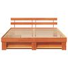 vidaXL Σκελετός Κρεβατιού Καφέ κεριού 180 x 200 cm Μασίφ ξύλο πεύκου