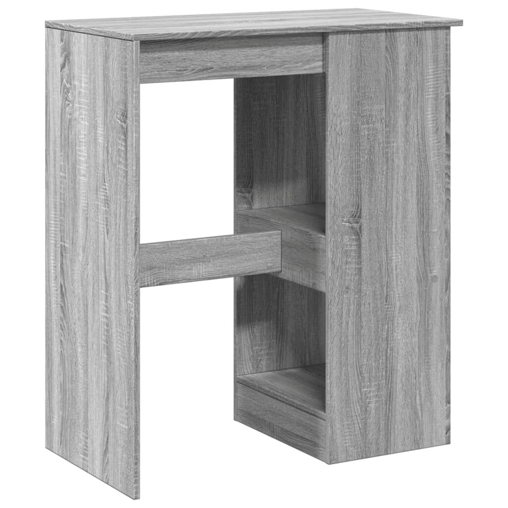 vidaXL Τραπέζι Μπαρ Γκρι Sonoma 90x47,5x103,5 εκ. από Επεξεργ. Ξύλο