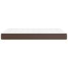 vidaXL Στρώμα με Pocket Springs Καφέ 120x200x20 εκ. Συνθετικό Δέρμα