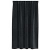 vidaXL Κουρτίνες με κουρτίνες 2 pcs Μαύρο 140 x 140 cm Βελούδο