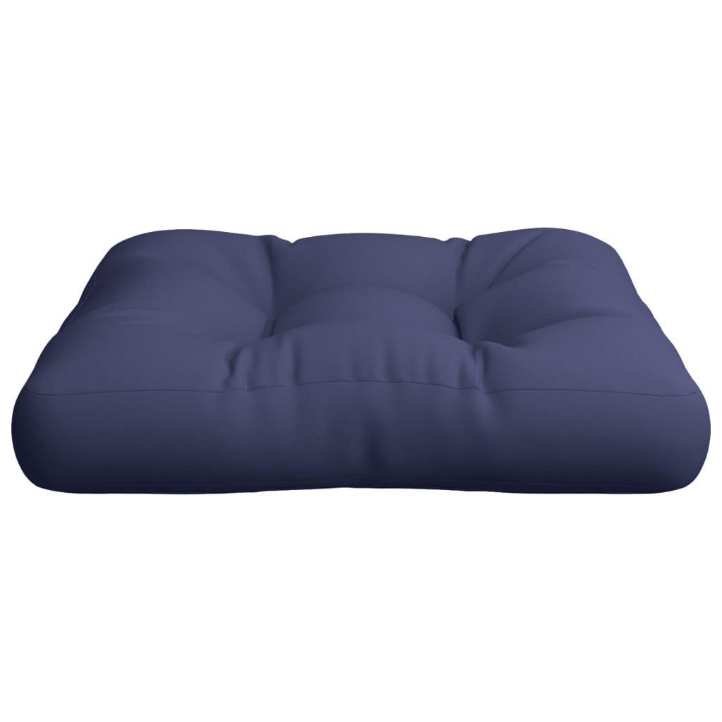 vidaXL Μαξιλάρι Παλέτας Ναυτικό Μπλε 60 x 60 x 12 εκ. Υφασμάτινο