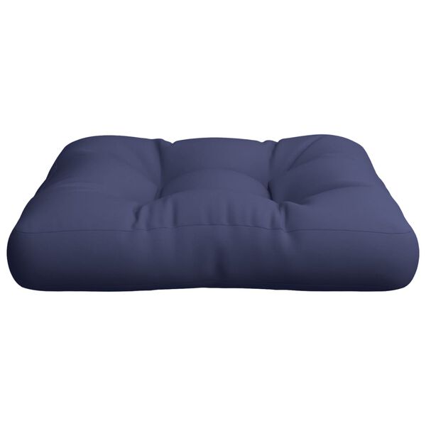 vidaXL Μαξιλάρι Παλέτας Ναυτικό Μπλε 60 x 60 x 12 εκ. Υφασμάτινο