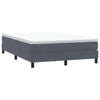 vidaXL Box Spring Κρεβάτι χωρίς στρώμα Σκούρο γκρι Βελούδινο