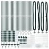vidaXL Στύλος Περιφράξεων Άλλο 26 pcs Ασημί 3.2 x 3.2 x 170 εκ Ατσάλι