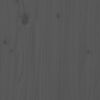 vidaXL Ζαρντινιέρα με Ράφι Γκρι 111,5x111,5x81 εκ. Μασίφ Ξύλο Πεύκου