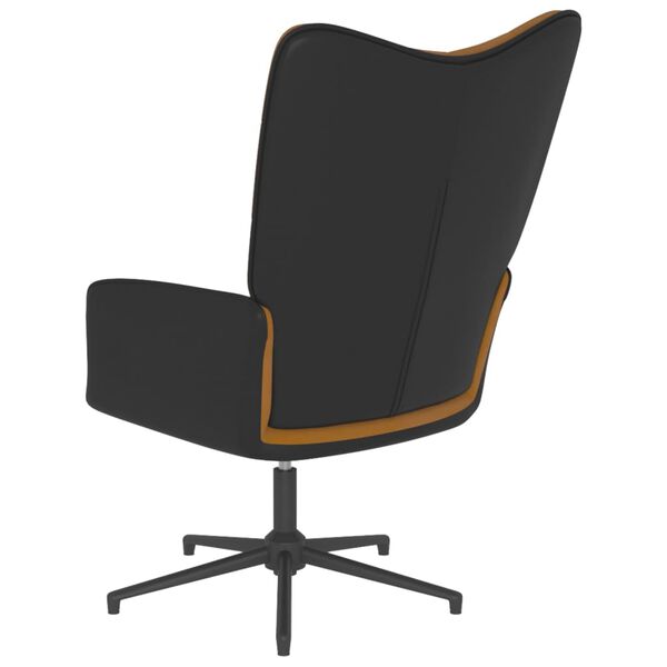 vidaXL Πολυθρόνα Relax Καφέ από Βελούδο και PVC