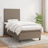 vidaXL &Kappa;&rho;&epsilon;&beta;ά&tau;&iota; Boxspring &mu;&epsilon; &Sigma;&tau;&rho;ώ&mu;&alpha; Taupe 80x200 &epsilon;&kappa;. &Upsilon;&phi;&alpha;&sigma;&mu;ά&tau;&iota;&nu;&omicron;