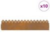 vidaXL Περιγράμματα γκαζόν 10 pcs Σκ rusty 103 x 0,05 x 22 εκ