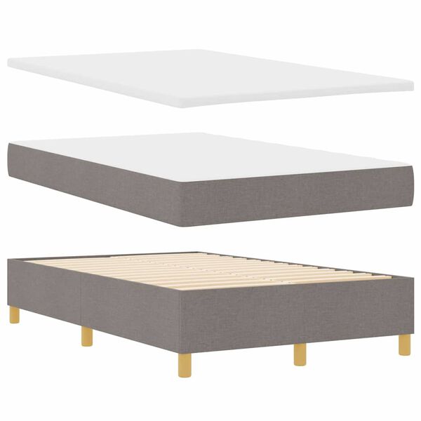 vidaXL &Kappa;&rho;&epsilon;&beta;ά&tau;&iota; &mu;&epsilon; &epsilon;&lambda;&alpha;&tau;ή&rho;&iota;&alpha; &mu;&epsilon; &sigma;&tau;&rho;ώ&mu;&alpha; Taupe 120 x 190 cm ύ&phi;&alpha;&sigma;&mu;&alpha;