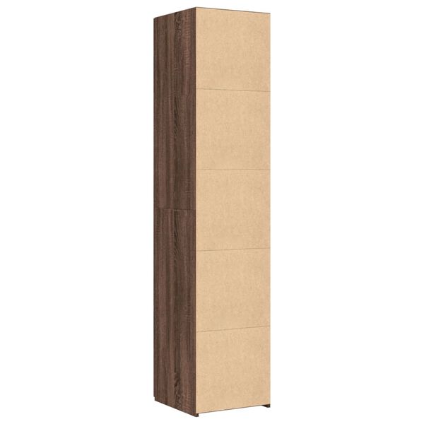 vidaXL Ντουλάπι Καφέ Δρυς 40x42,5x185 εκ. από Επεξεργασμένο Ξύλο