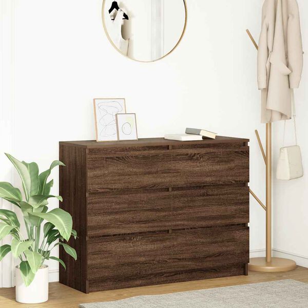 vidaXL Sideboard &kappa;&alpha;&phi;έ &delta;&rho;&upsilon;&sigmaf; 100x35x76 cm &Kappa;&alpha;&tau;&alpha;&sigma;&kappa;&epsilon;&upsilon;&alpha;&sigma;&mu;έ&nu;&omicron; &xi;ύ&lambda;&omicron;