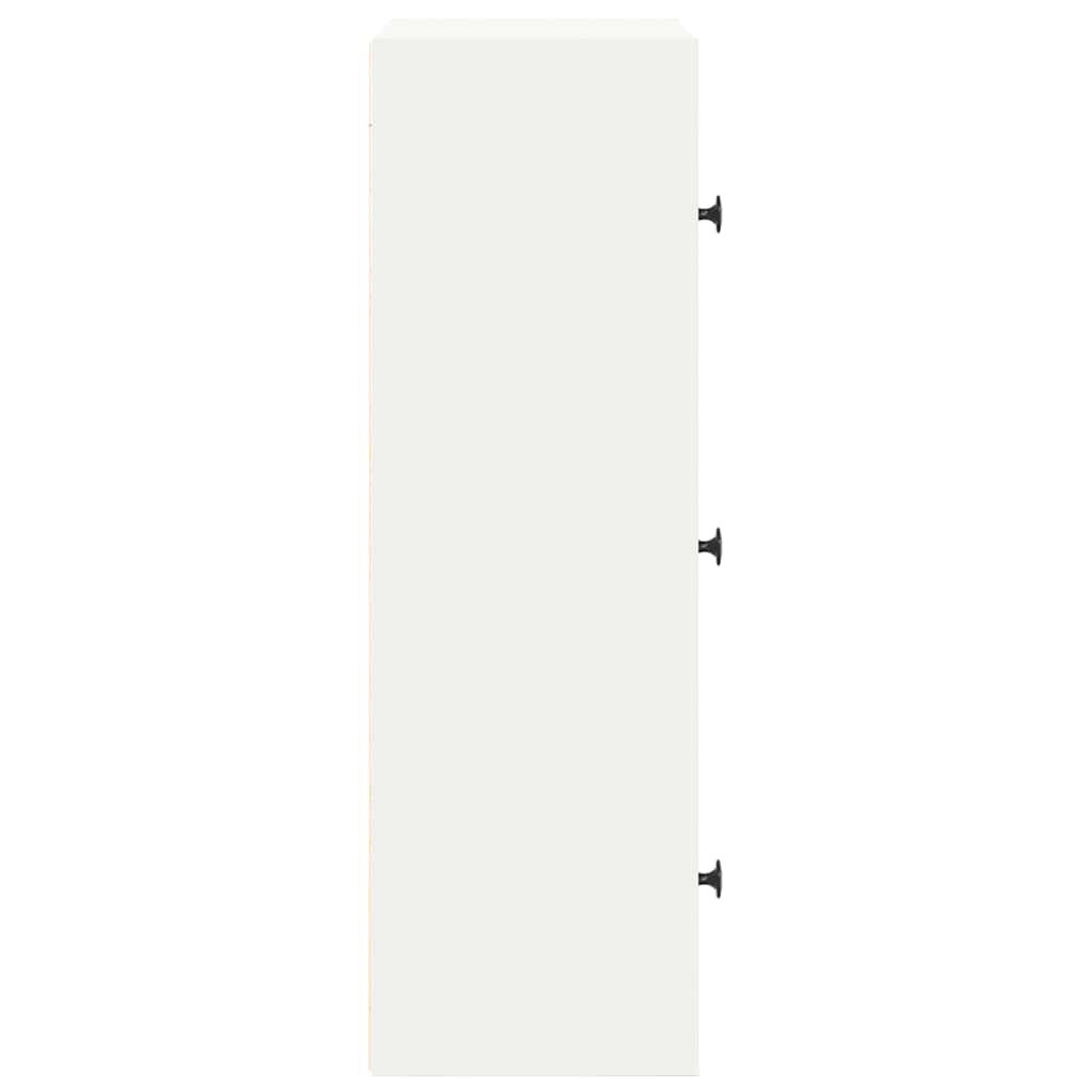 vidaXL Βιβλιοθήκη Λευκή 40x24x77 εκ. από Επεξεργασμένο Ξύλο