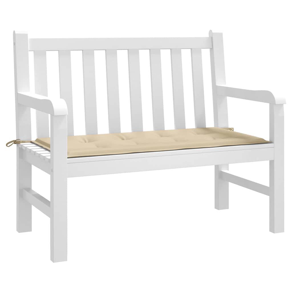 vidaXL Μαξιλάρι Πάγκου Κήπου Μπεζ 100x50x4 εκ. Ύφασμα Oxford