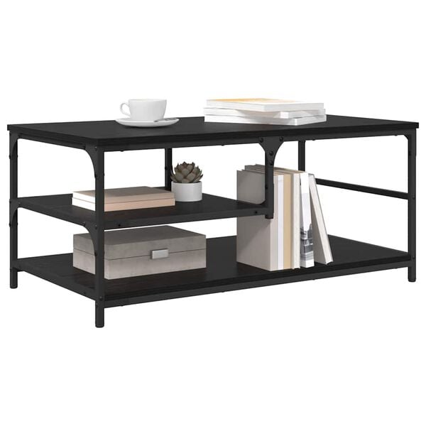 vidaXL Τραπεζάκι σαλονιού Μαύρη Οξυά 90 x 49 x 40 εκ