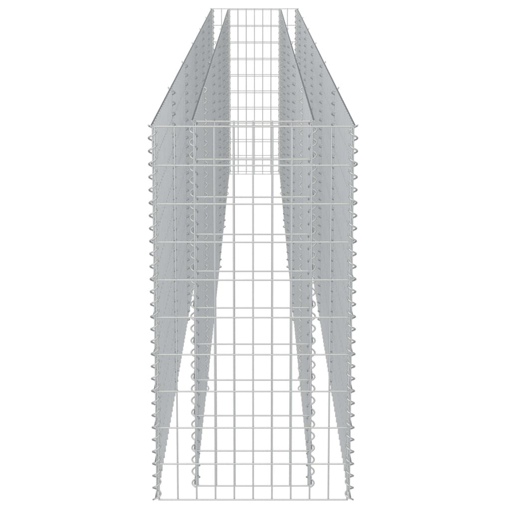 vidaXL Συρματοκιβώτιο-Γλάστρα Υπερυψωμένη 540x50x100 εκ. Γαλβ. Χάλυβας