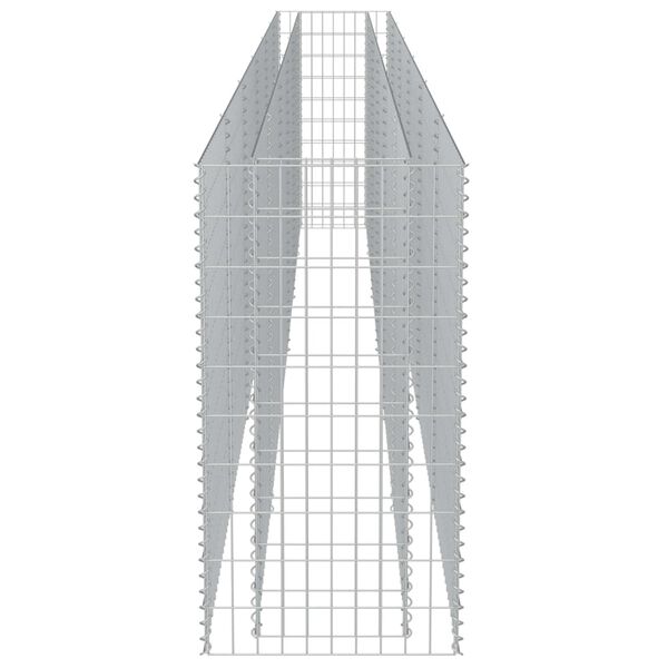vidaXL Συρματοκιβώτιο-Γλάστρα Υπερυψωμένη 540x50x100 εκ. Γαλβ. Χάλυβας