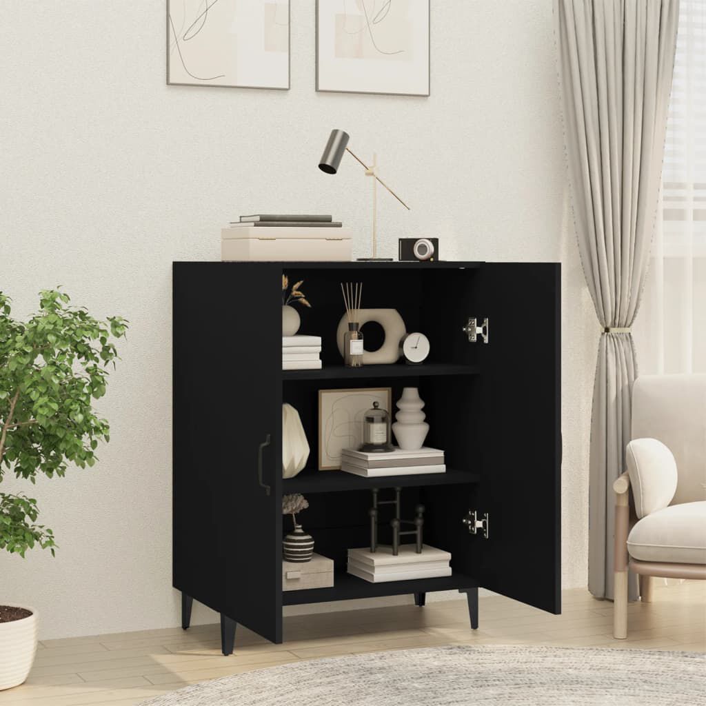 vidaXL Ντουλάπι Μαύρο 70 x 34 x 90 εκ. από Επεξεργασμένο Ξύλο