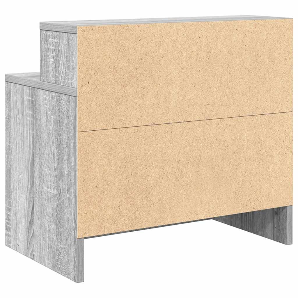 vidaXL Κομοδίνο με συρτάρι Γκρι Sonoma 51x31x47 εκ.