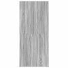 vidaXL Ντουλάπα Παπουτσιών Γκρι 80 x 35.5 x 180 εκ Επεξεργασμένο ξύλο