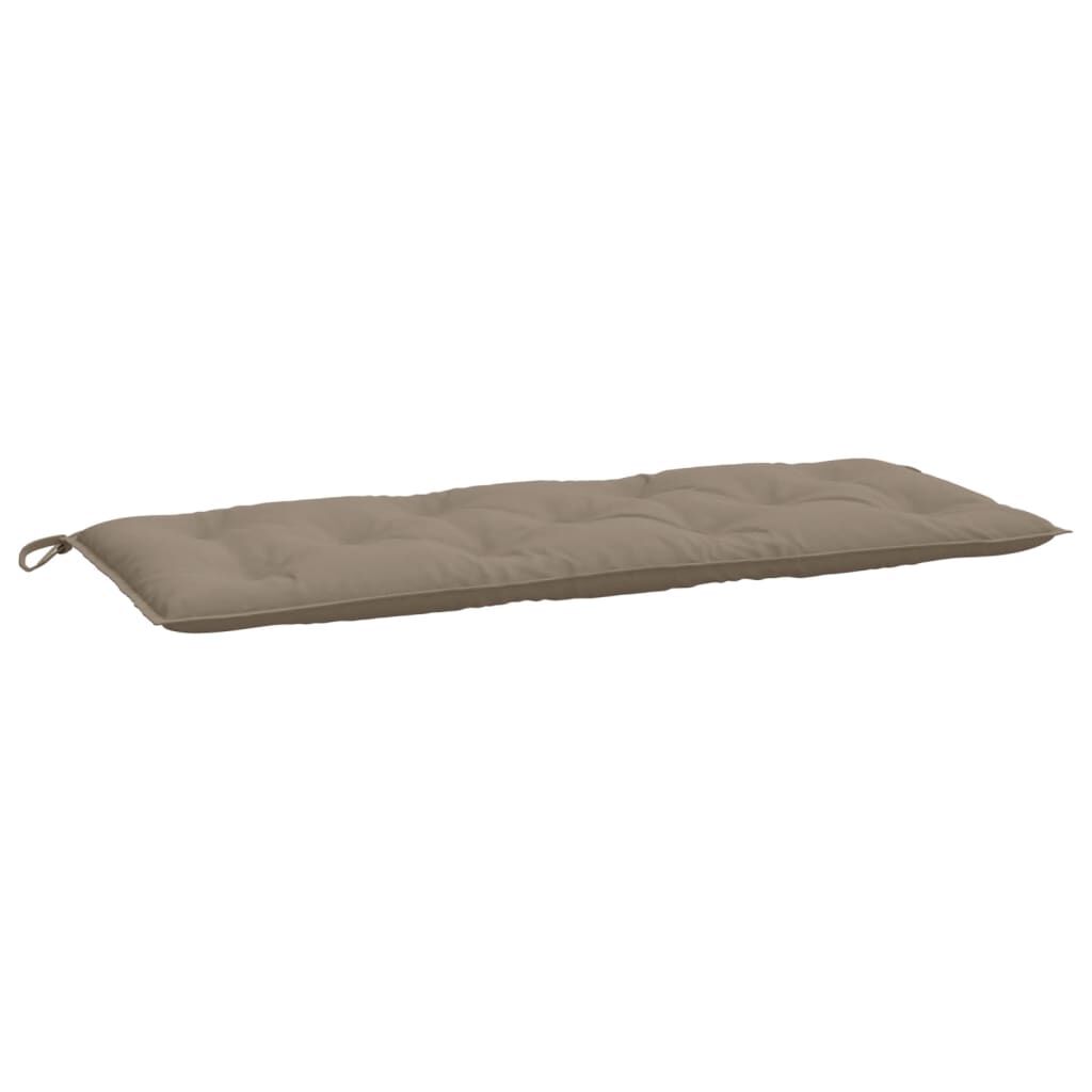 vidaXL Μαξιλάρια Πάγκου Κήπου 2 τεμ. Taupe 120x50x7cm Ύφασμα Oxford