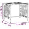 vidaXL Ξαπλώστρα 2-πρόσωπο 2 pcs Μπεζ 35 x 35 x 32 εκ. συνθετικό ρατάν