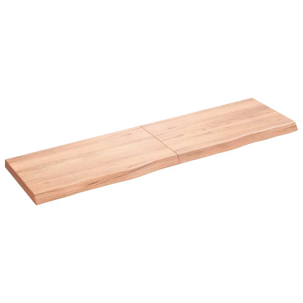 vidaXL Επιφ Τραπεζιού Αν Καφέ 180x50x(2-6)εκ. Επεξ. Μασίφ Ξύλο Δρυός