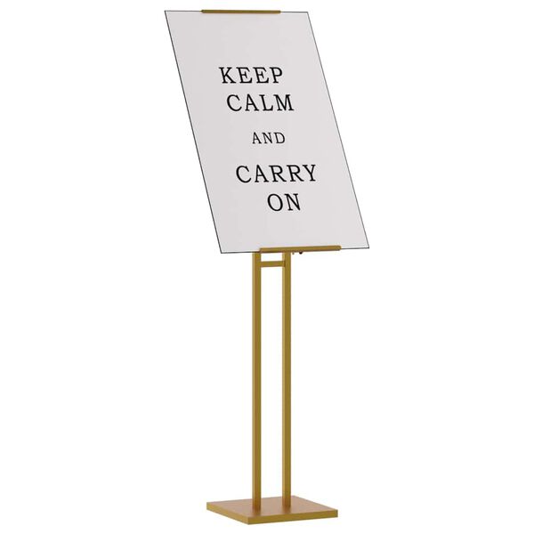 vidaXL Εκθεσιακές Οθόνες 2 pcs Χρυσό 26.5 x 26.5 x 127 εκ Σίδερο