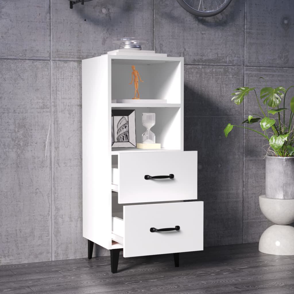 vidaXL Ντουλάπι Λευκό 34,5 x 34 x 90 εκ. από Επεξεργασμένο Ξύλο
