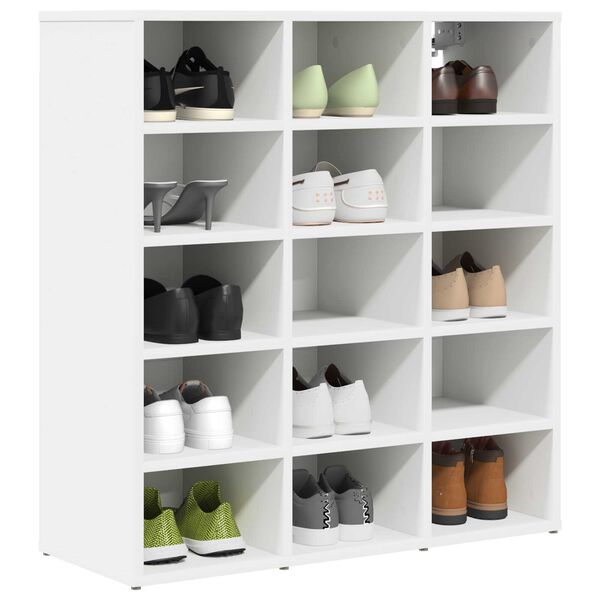 vidaXL Ντουλάπα Παπουτσιών Λευκό 52.5 x 30 x 50 εκ. Επεξεργασμένο ξύλο