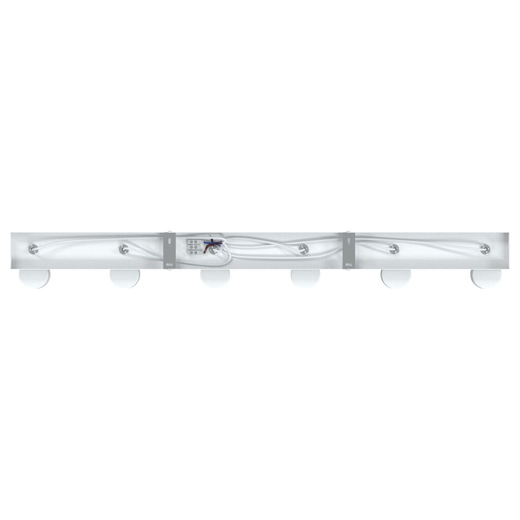 vidaXL Προβολέας οροφής 6 Way Adjustable Λευκό E27
