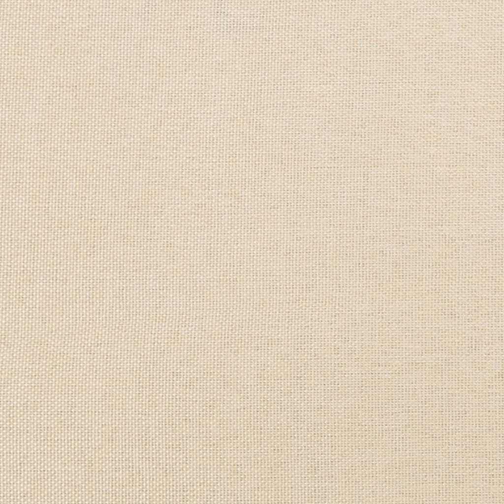vidaXL Σκελετός Κρεβατιού Χωρίς Στρώμα Κρεμ 120x200 εκ. Υφασμάτινο