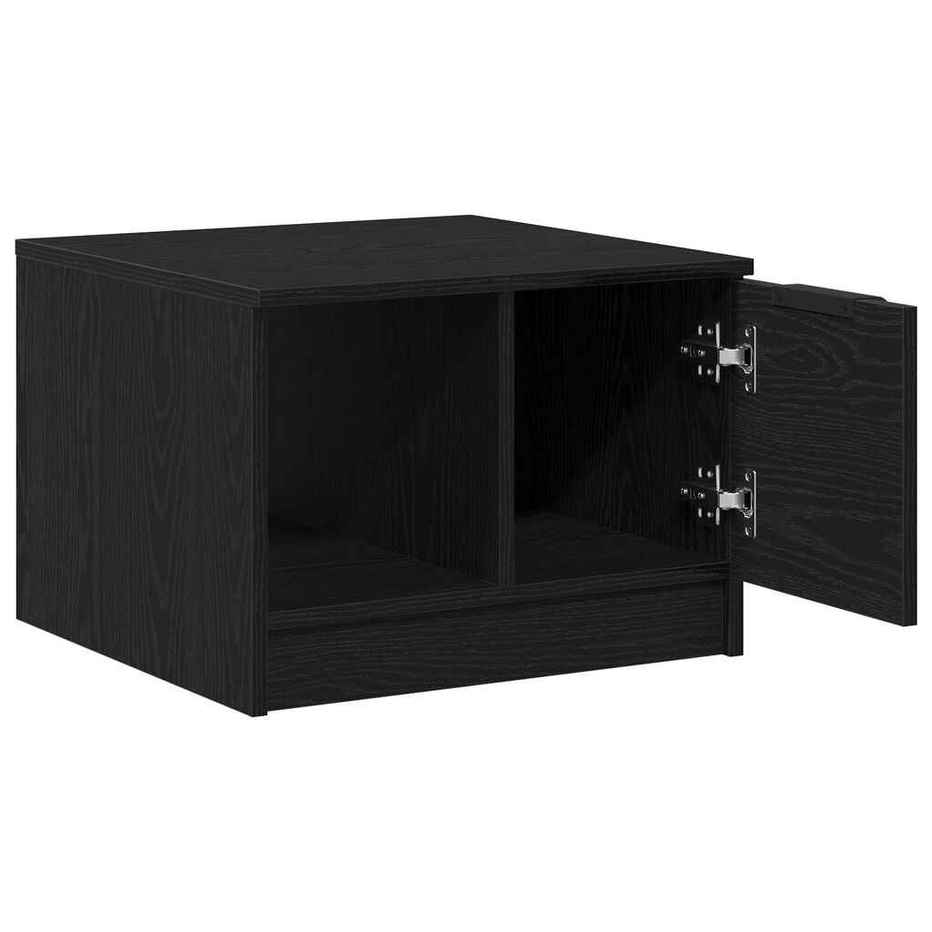 vidaXL Τραπέζι καφέ Μαύρο Δρυς 50x50x36 εκ Επεξεργασμένου Ξύλου