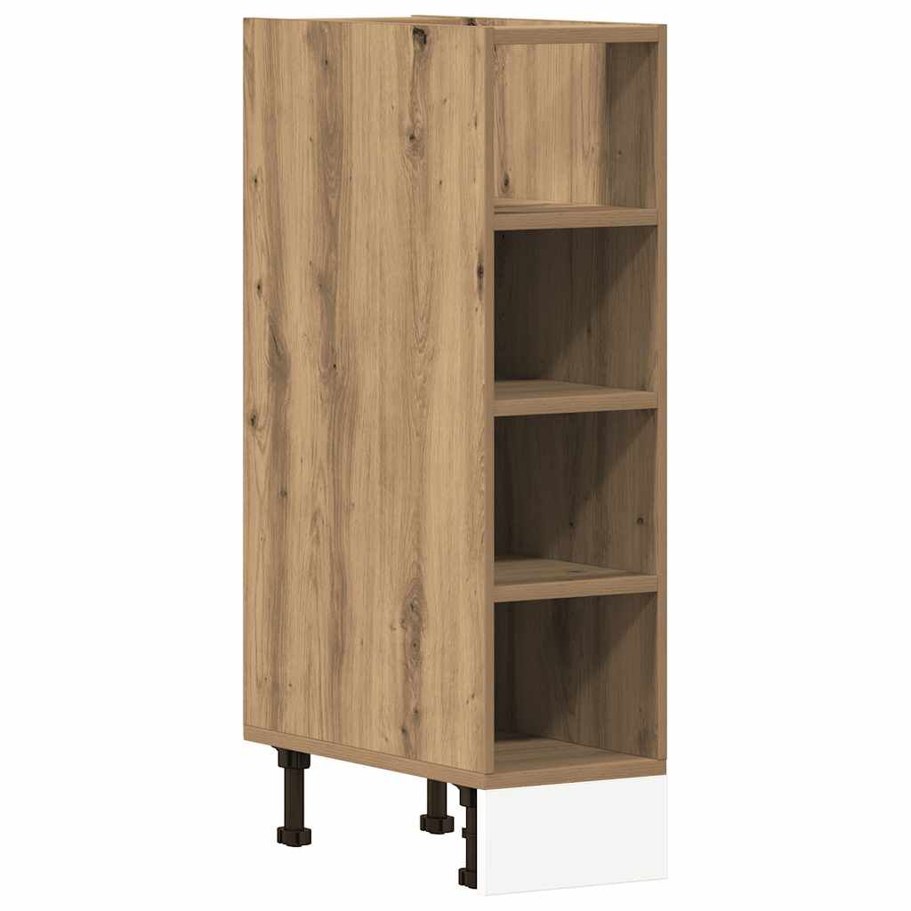 vidaXL Ντουλάπι Δαπέδου Riga Δρυς τεχνίτης 20x44,5x81,5εκ. Μοριοσανίδα